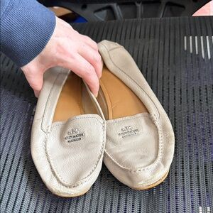 Coach women’s taupe/gray Loafers